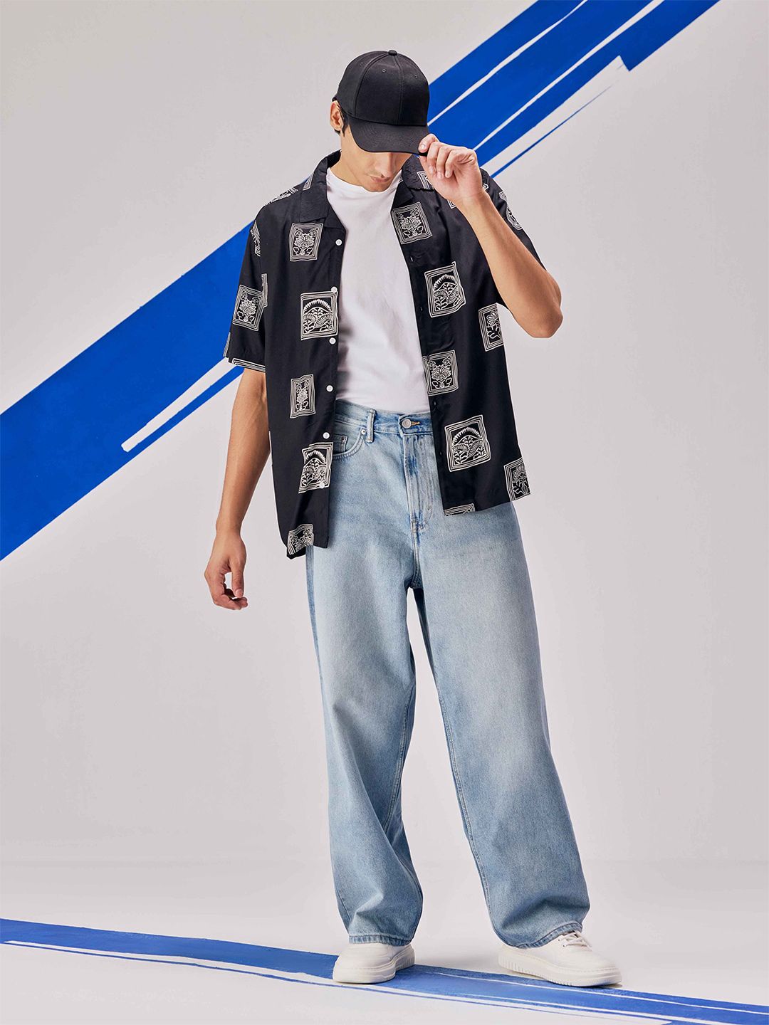 UNSTD Men Printed Cuban Collar Shirt-picture-29