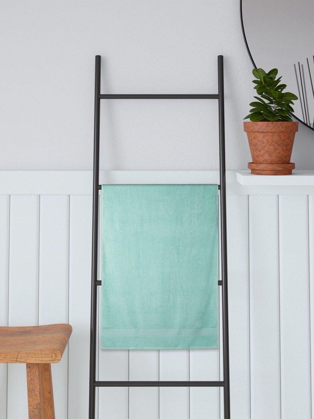 Portico Hexa Plus Green Cotton 470 GSM Bath Towel-image-39