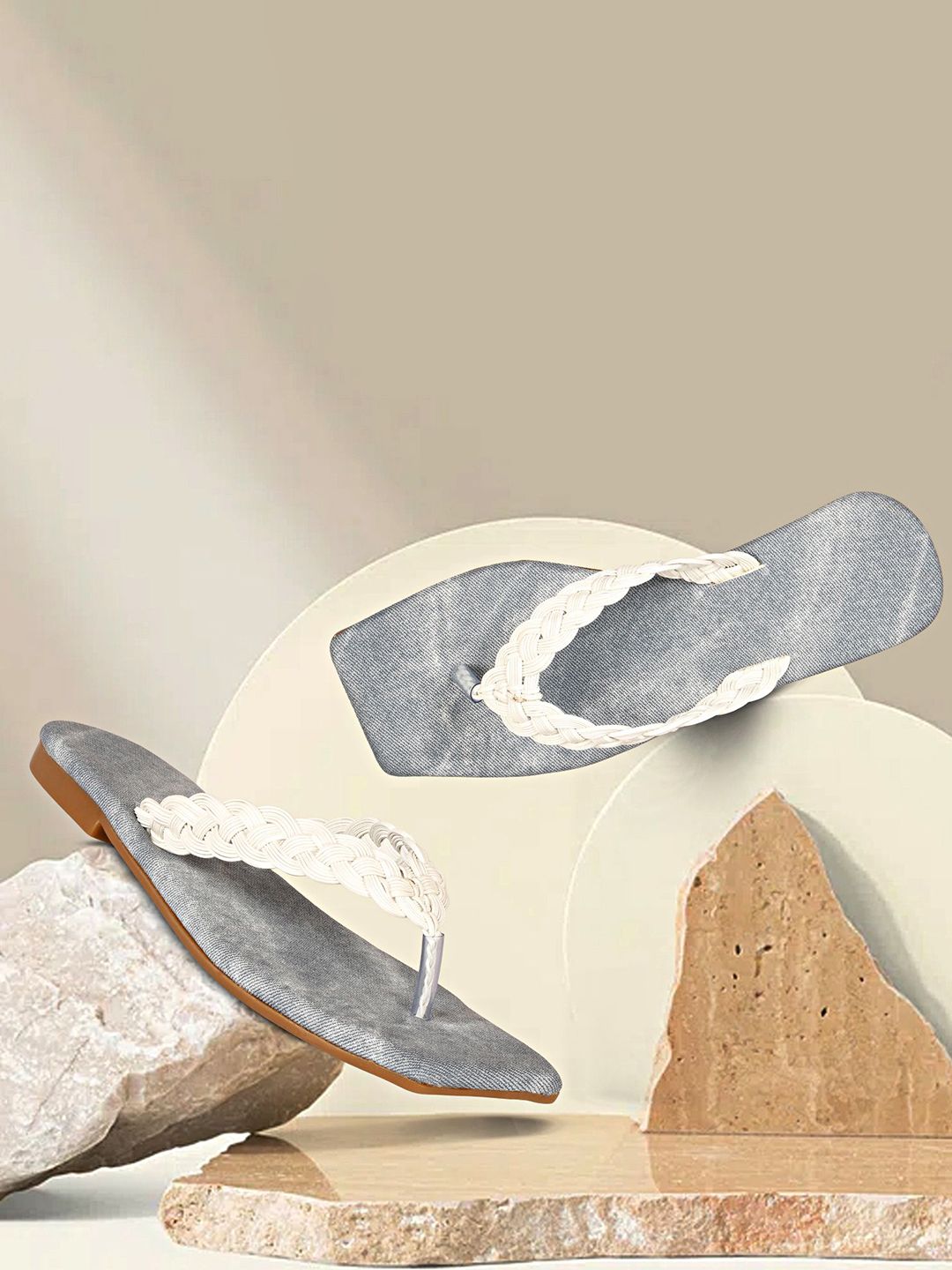 Ishransh Women Synthetic Slip-On Open Toe Flats-picture-12