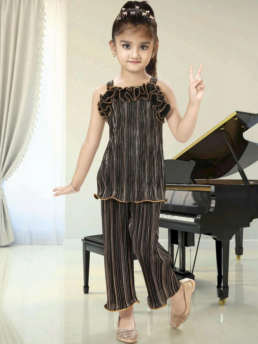 KAARIGARI Girls kids appareal combo(Black)-picture-26