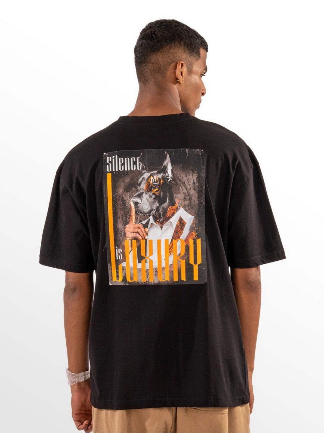 Eszett Men Graphic Printed Round Neck Cotton Oversized T-shirt-picture-33