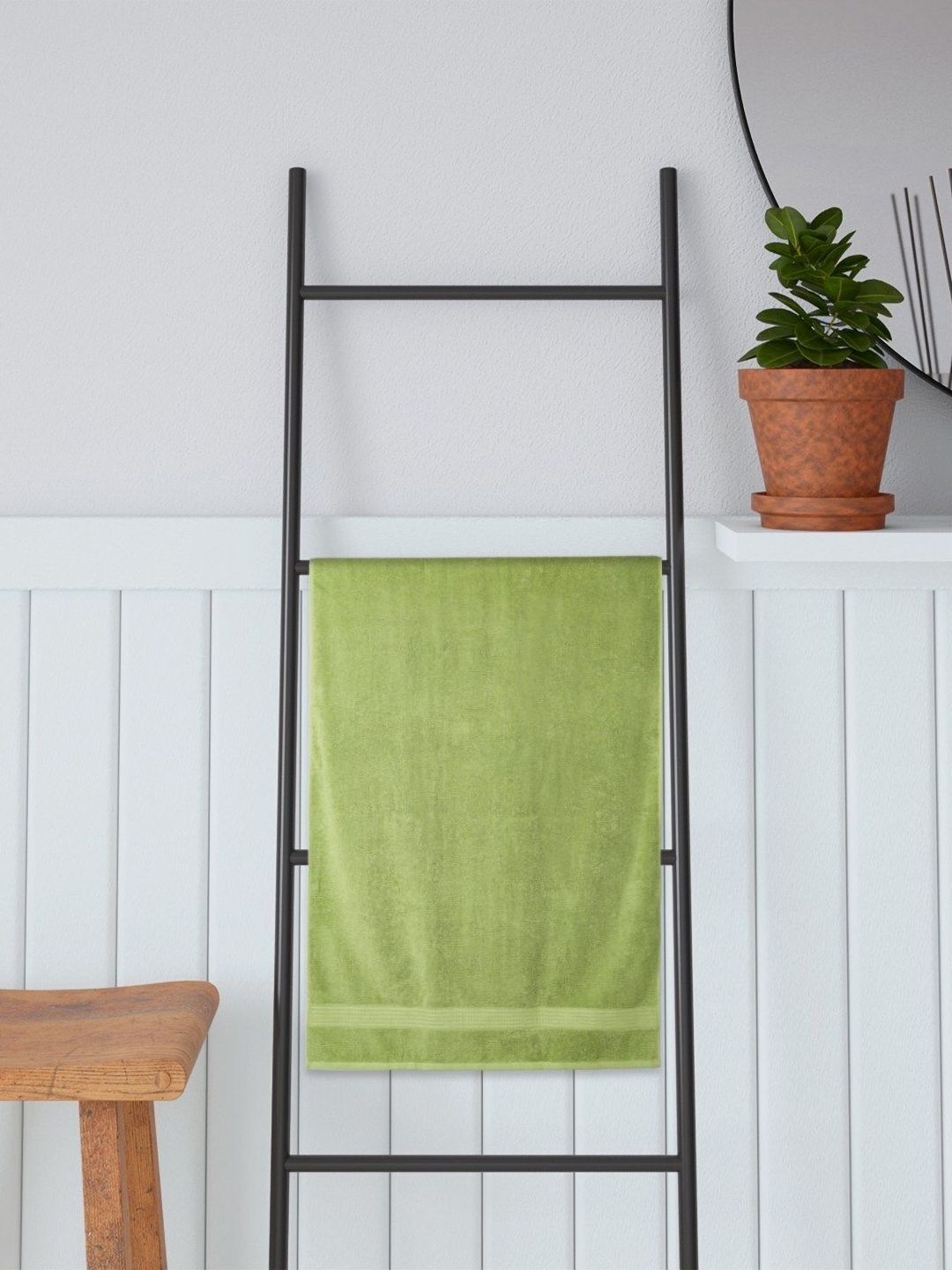 Portico Green 1 Cotton 470 GSM Bath Towel-picture-27