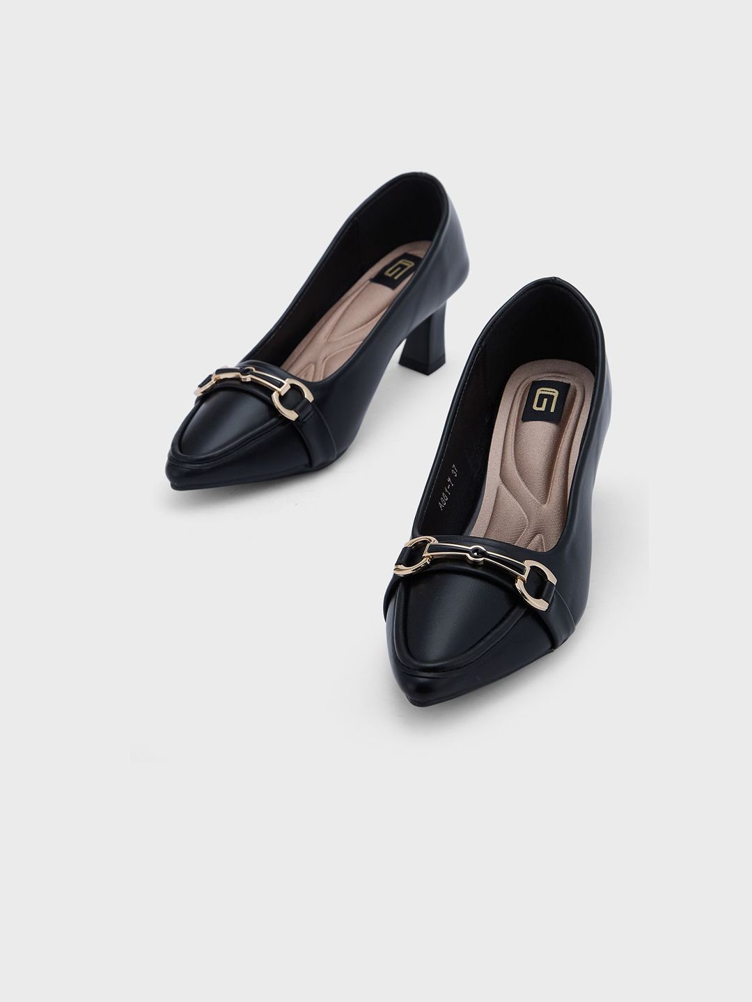 Sole To Soul Women Solid Block Pointed Toe Pumps Heels-picture-40