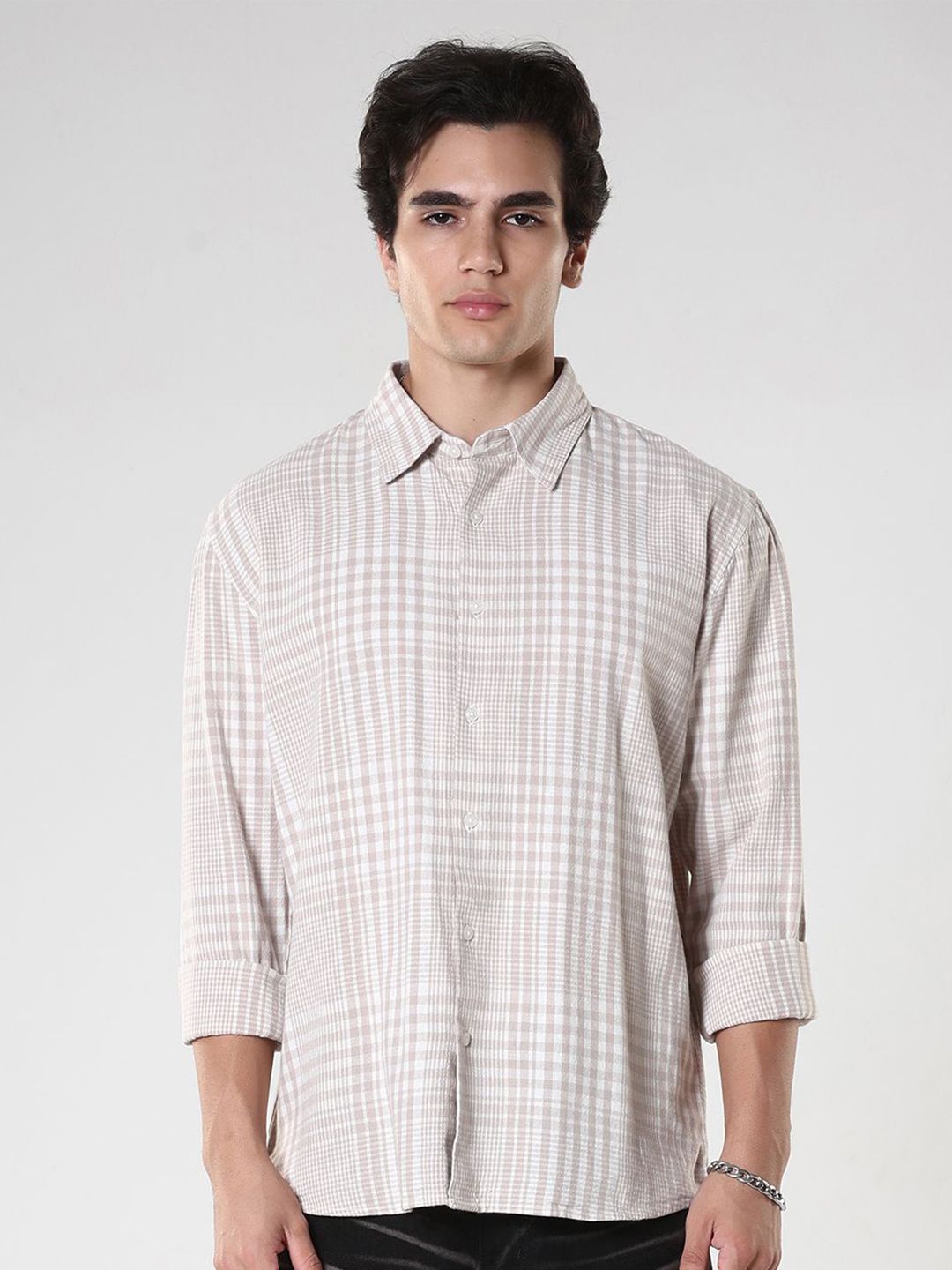 Espanshe Checked Regular Fit Pure Cotton Casual Shirt-picture-31