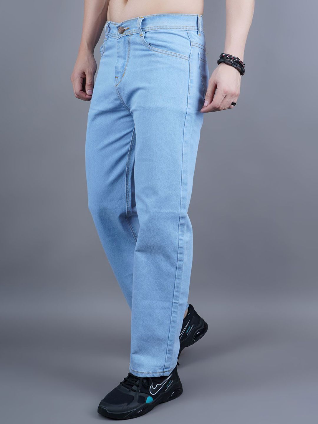 Metronaut Men Classic Regular Fit Low-Rise Stretchable Jeans-picture-27