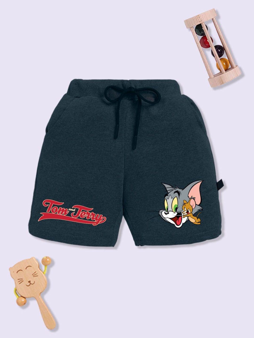 YK X Minute Mirth Boys Tom & Jerry Printed Cotton Shorts-picture-23