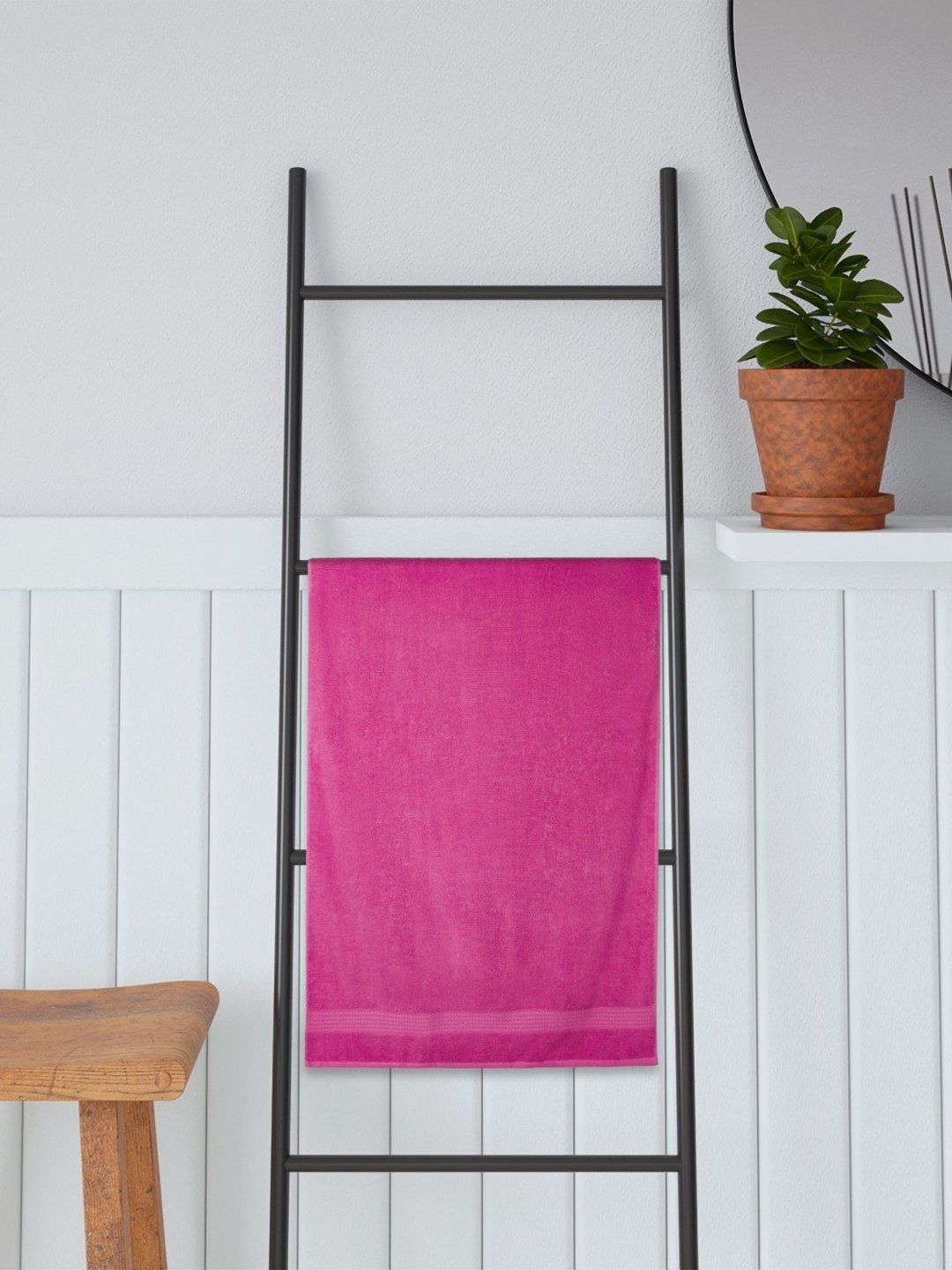 Portico Pink 1 Cotton 470 GSM Bath Towel-picture-26