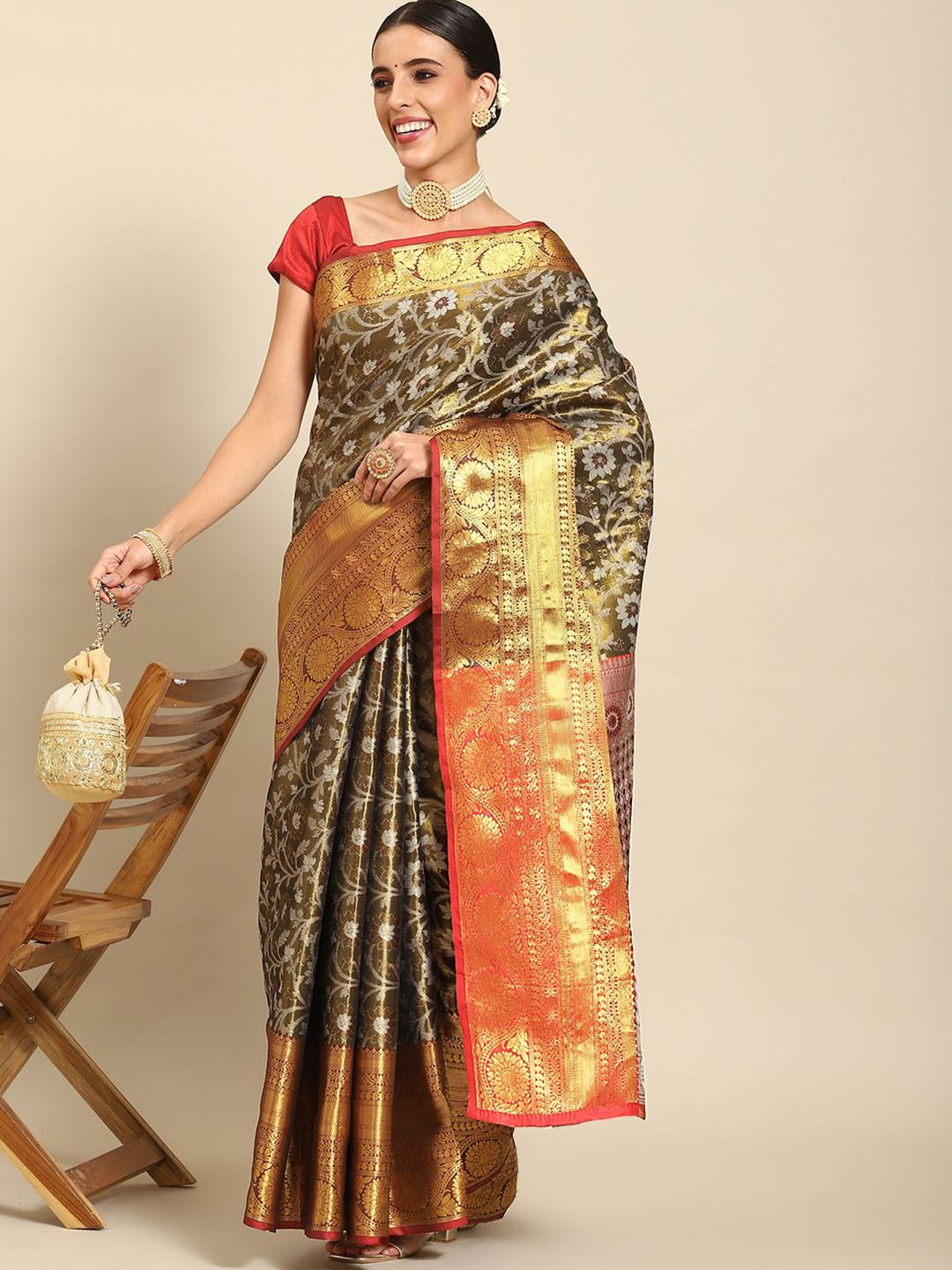 DIVASTRI Woven Design Banarasi Saree-picture-33