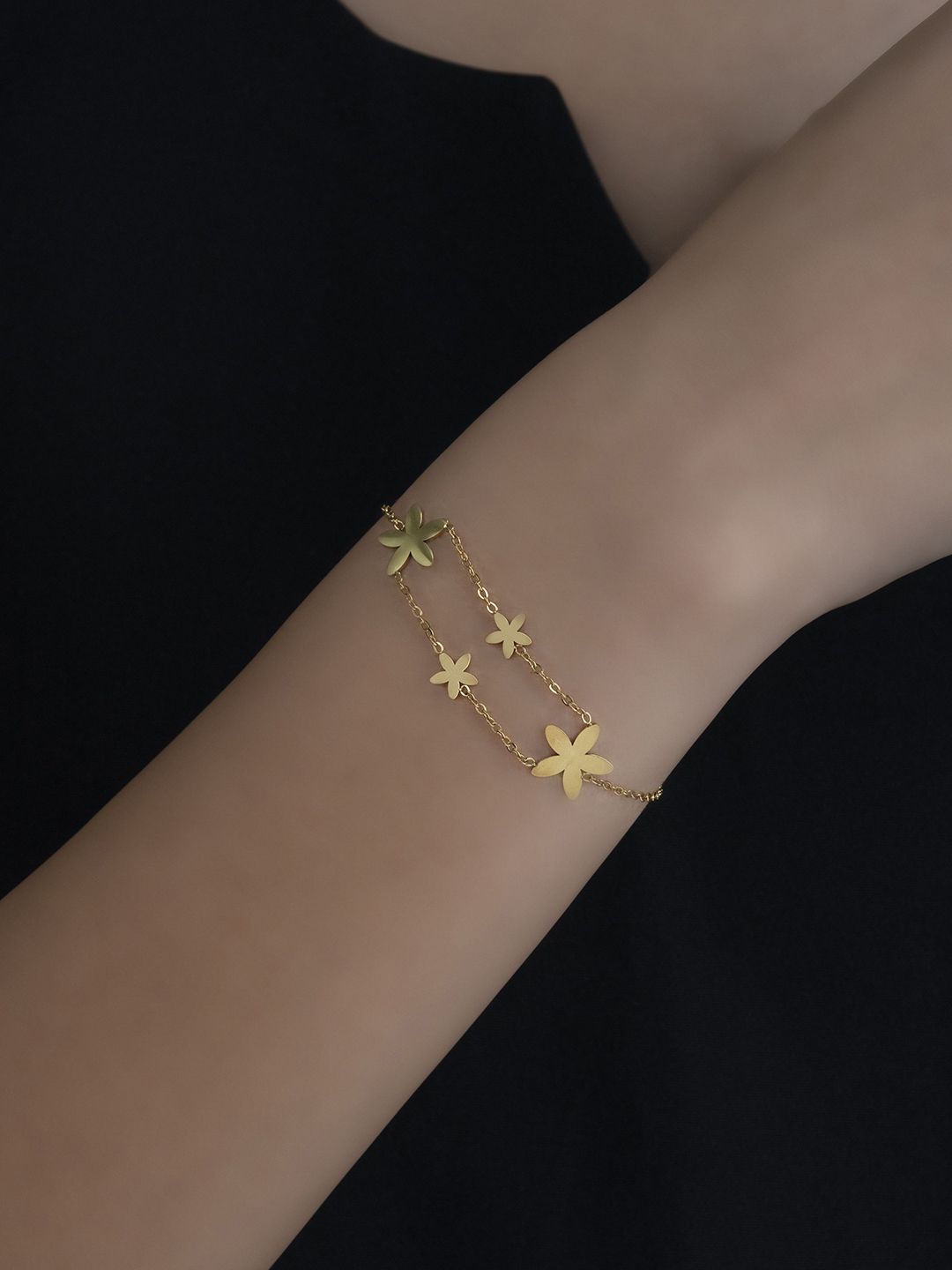 ARTKLIM Women American Diamond Gold-Plated Charm Bracelet-picture-28