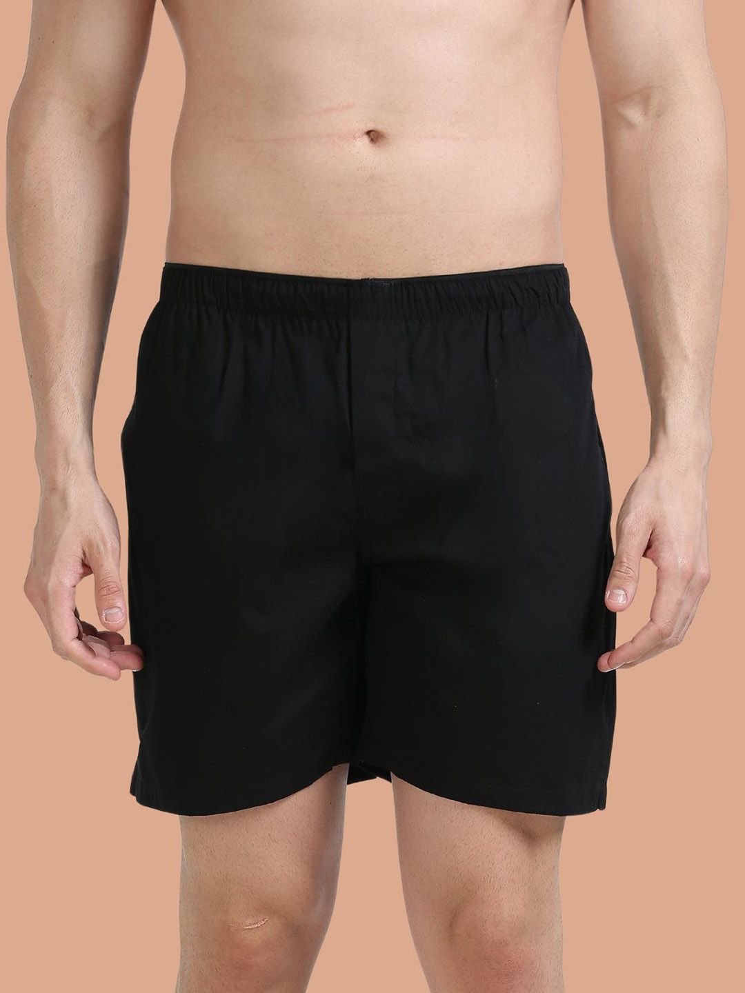 SWISS HORN Pure Cotton Boxer Shorts Black M-image-21