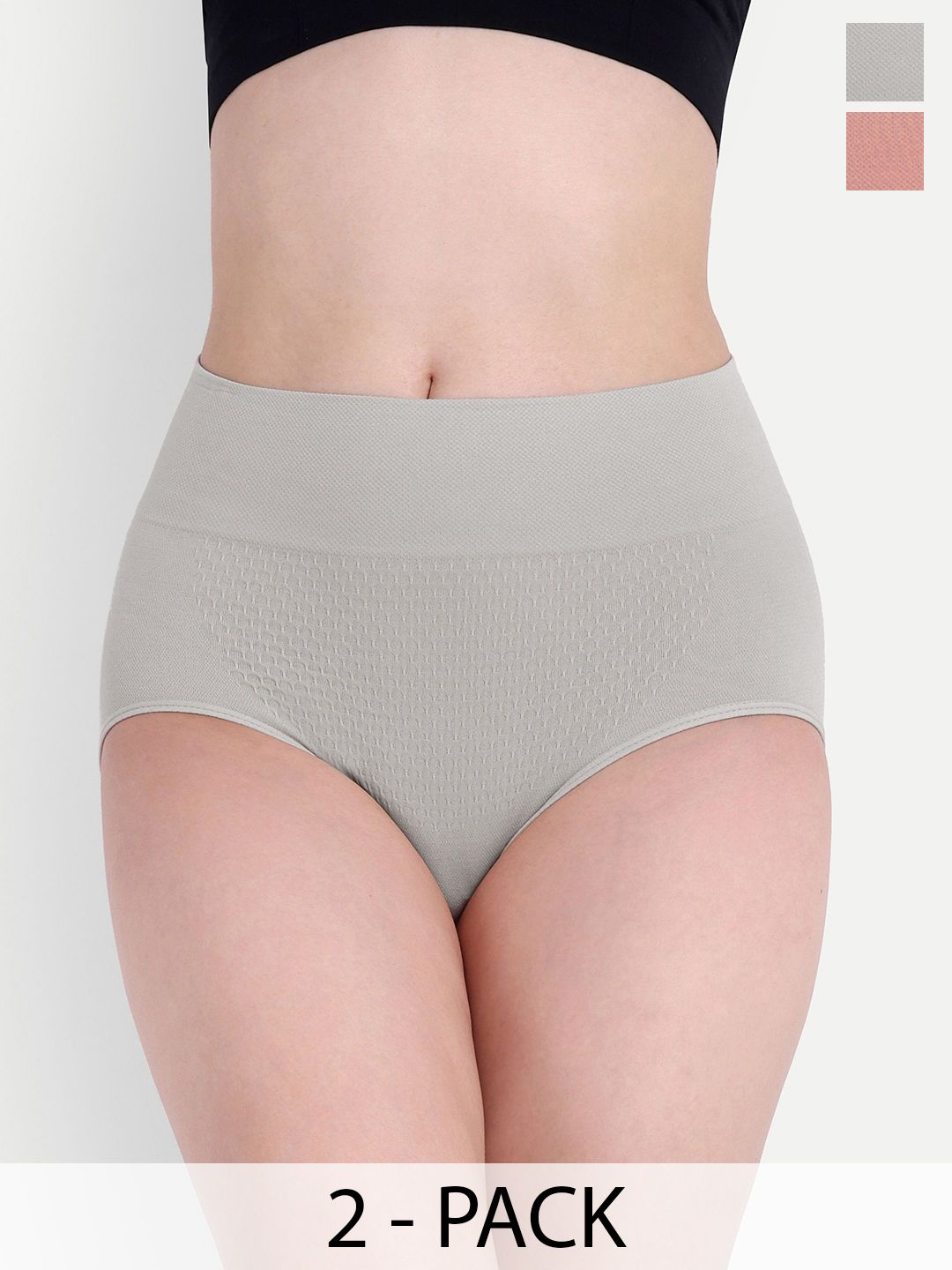 CALBONE Pack Of 2 Seamless High Waist Tummy Shapewear-image-49
