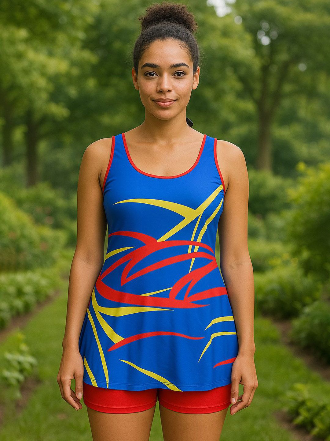 LYCOT Printed Swimming Dress With Attached Shorts-picture-30