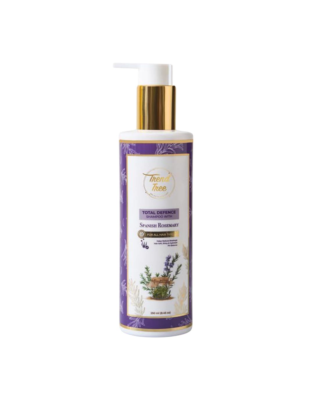 TRENDTREE Spanish Rosemary Shampoo With Aloe Vera Extract - 250 ml-image-49