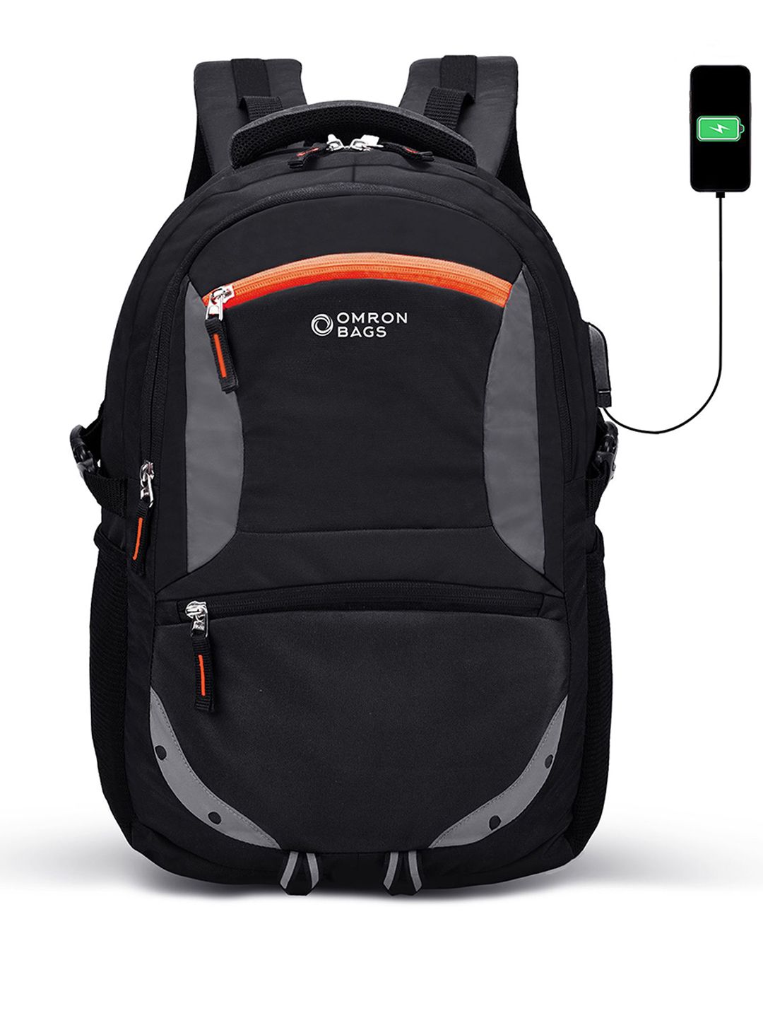 OMRON BAGS Men Backpack With USB Charging Port-picture-19