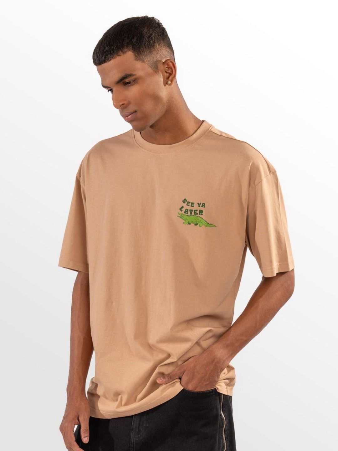 Eszett Men Graphic Printed Round Neck Cotton Oversized T-shirt-picture-41