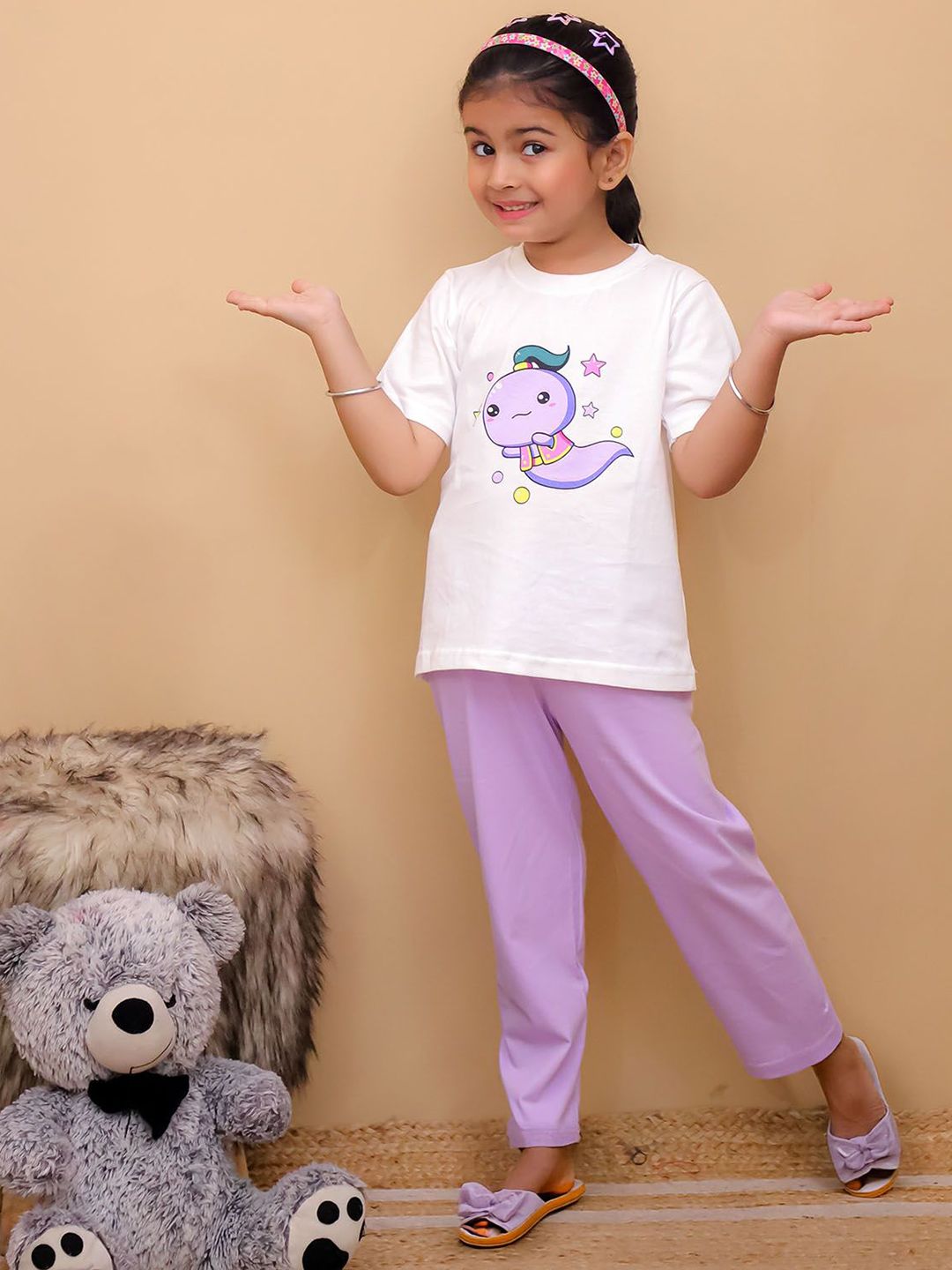 LITTLE GINNIE Unisex Kids Printed Top with Trousers-picture-52