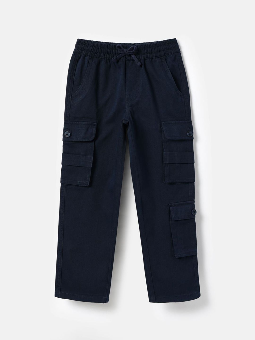 United Colors of Benetton Boys Straight Fit Pure Cotton Cargos-image-36