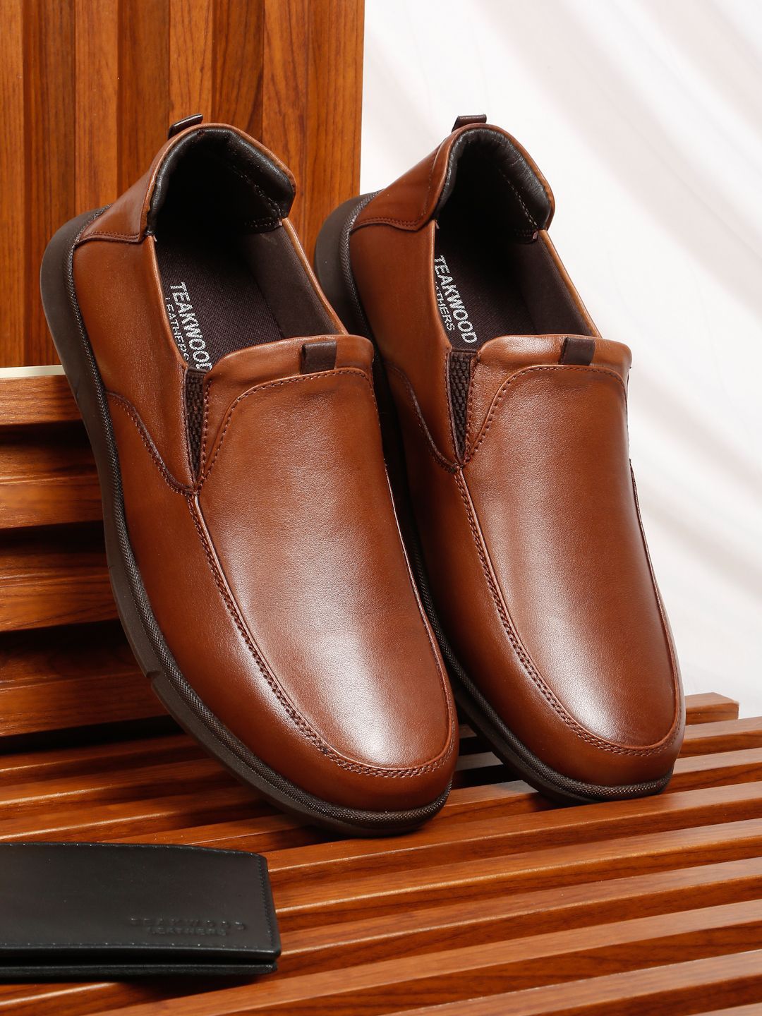 Teakwood Leathers Men Genuine Leather Formal Slip-Ons-picture-37