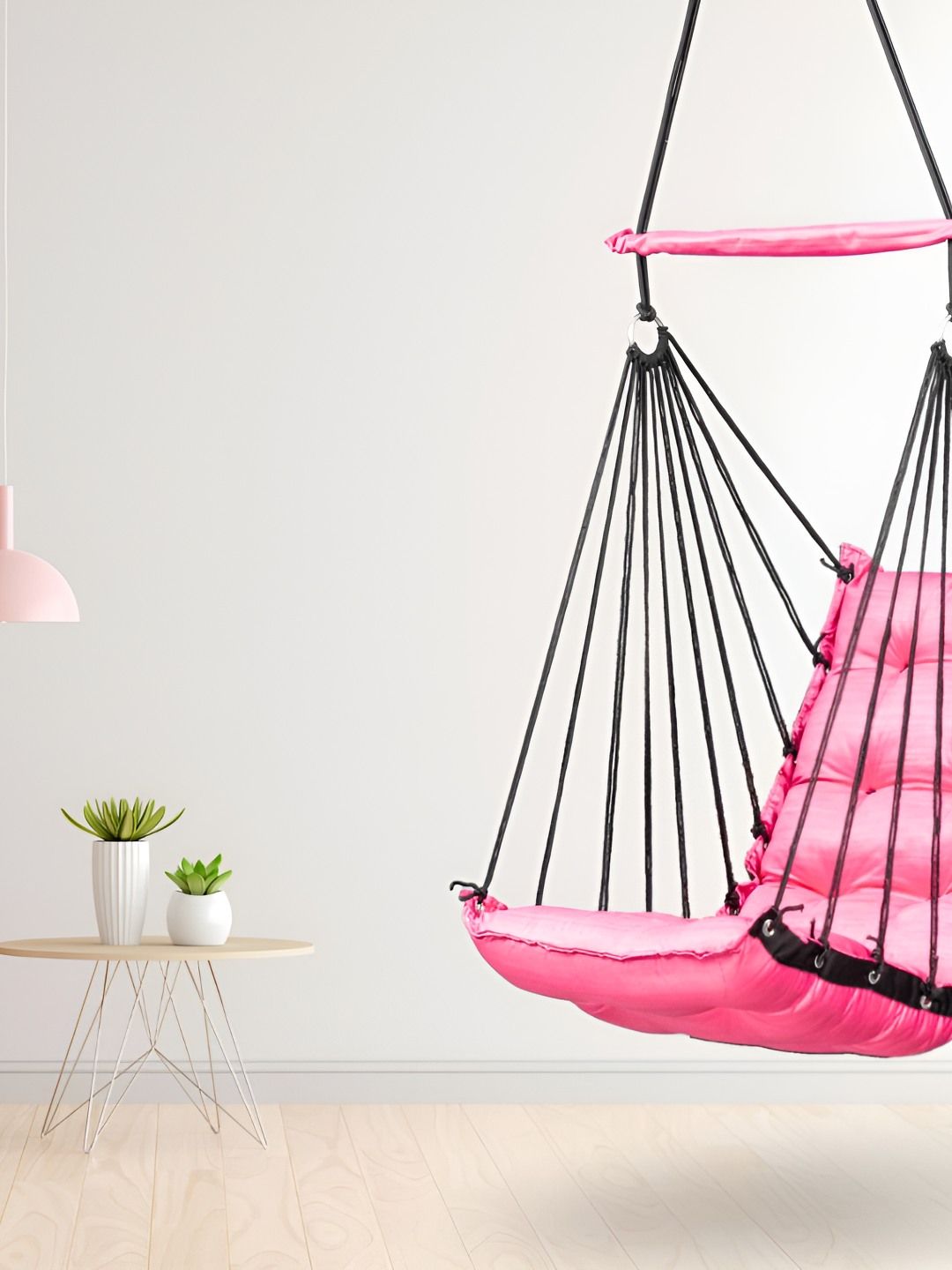 Swingzy Pink Hammock Hanging Swing WithCushion-picture-25