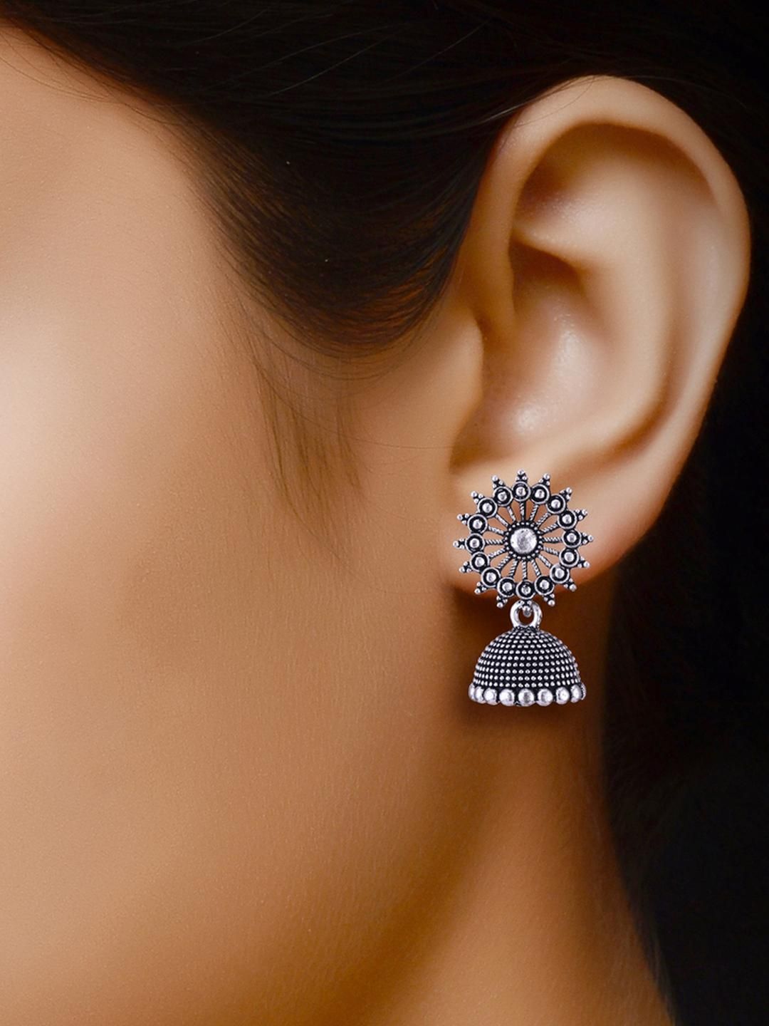 Sangria Silver-Plated Alloy Earrings-picture-21