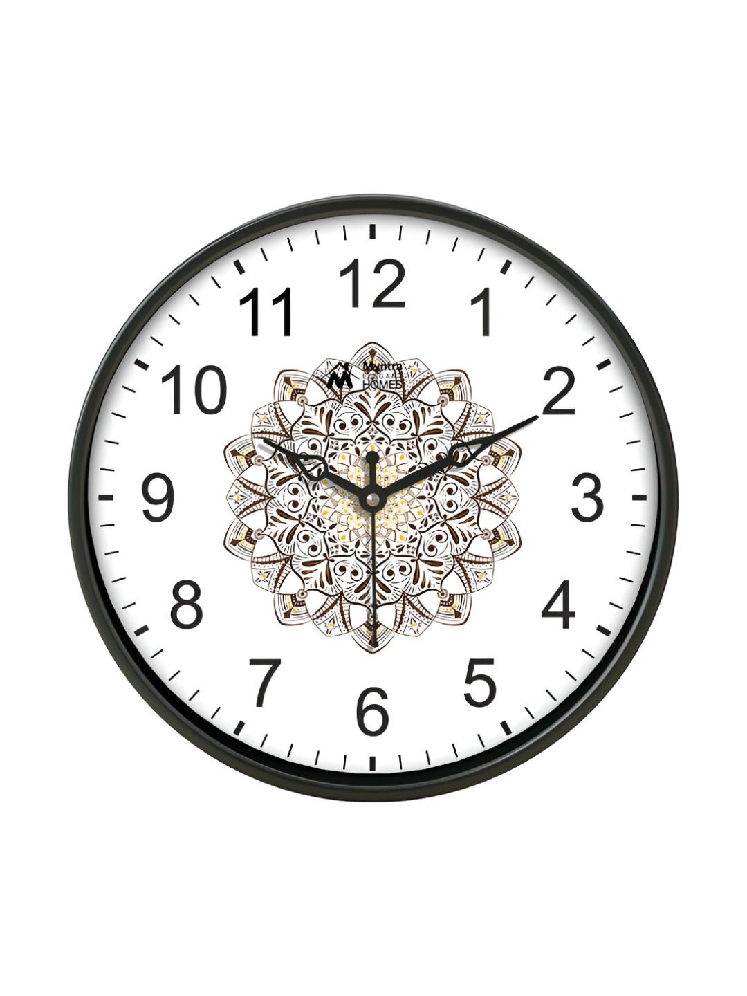 Myntra Elegant Homes White Printed Traditional Wall Clock-picture-27