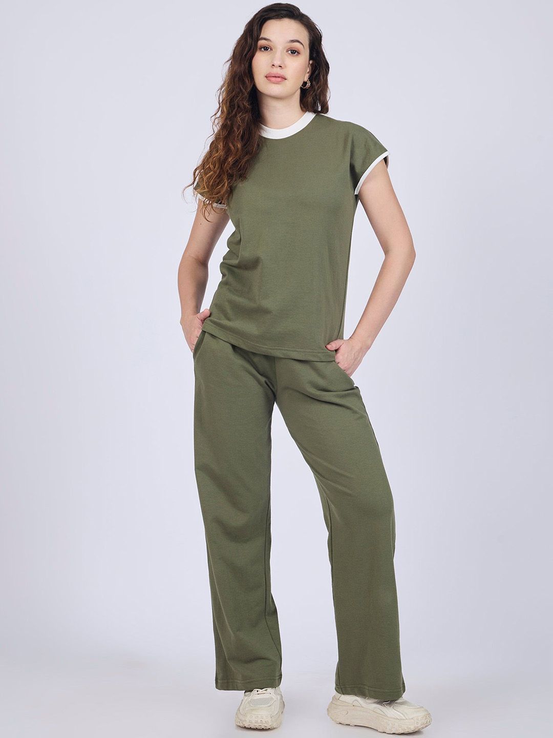 Outzidr Round Neck T-Shirt & Trouser Co-Ords