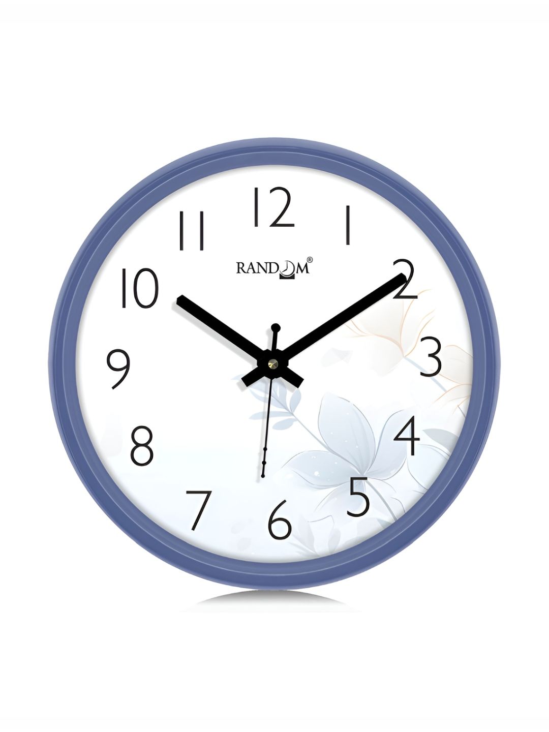 RANDOM White & Blue Printed Traditional Wall Clock-picture-41