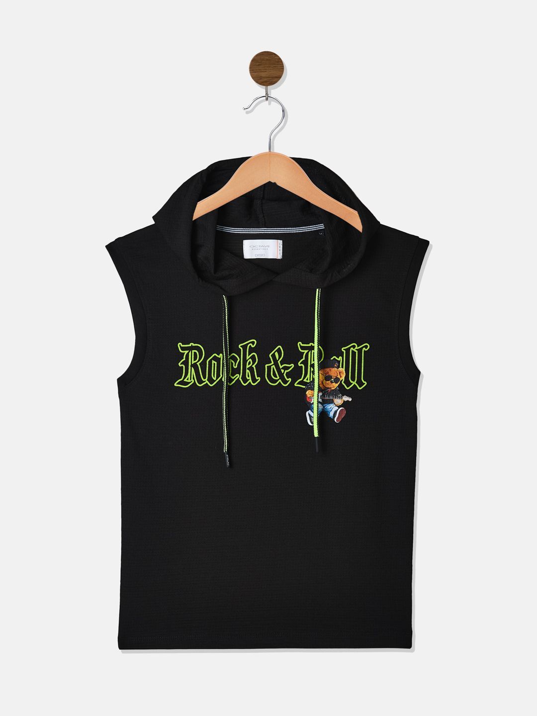 Octave Boys Typography Printed Hooded Cotton T-shirt-picture-38