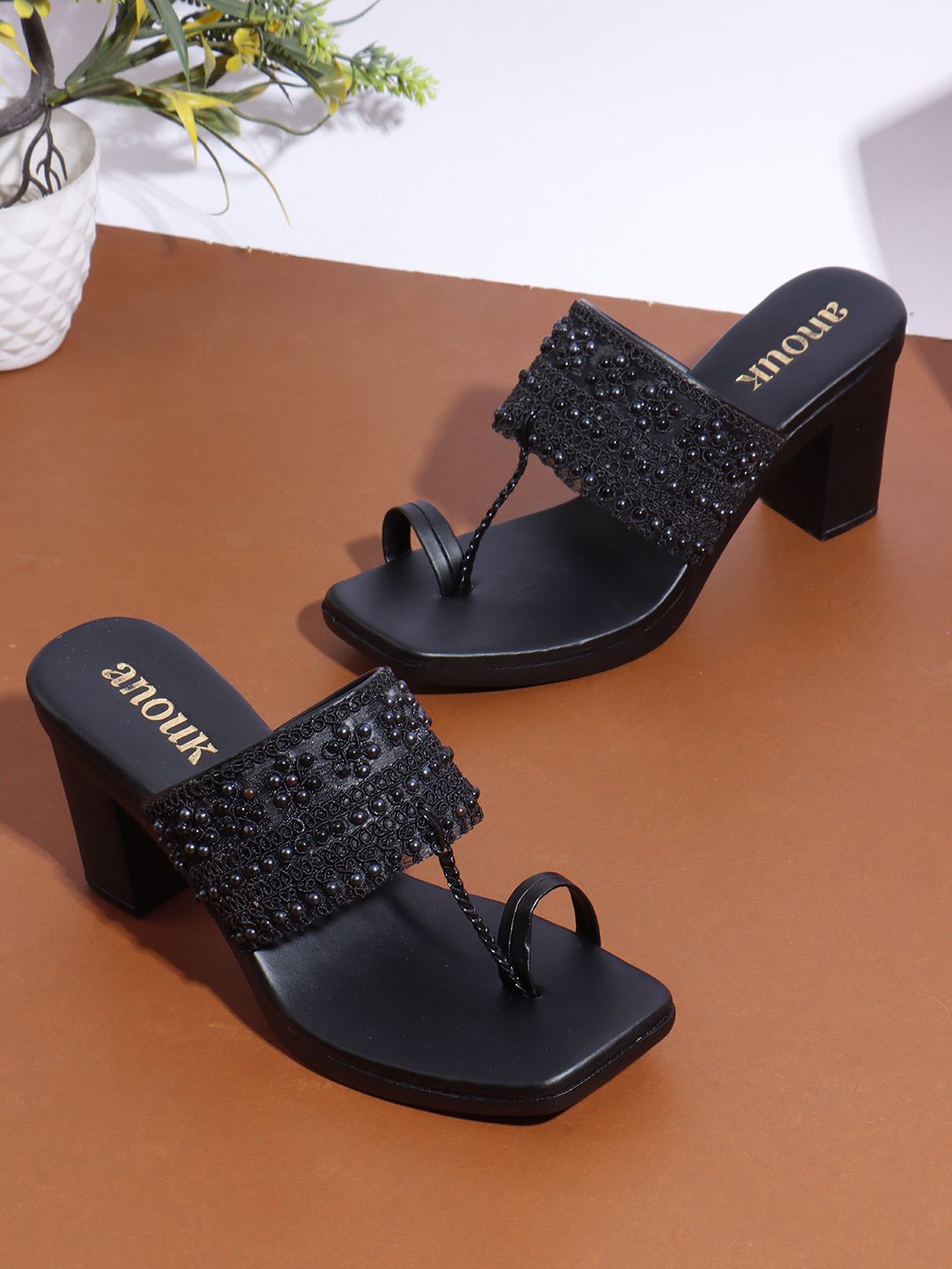 Anouk Women Embellished Block Heel Sandals-image-22