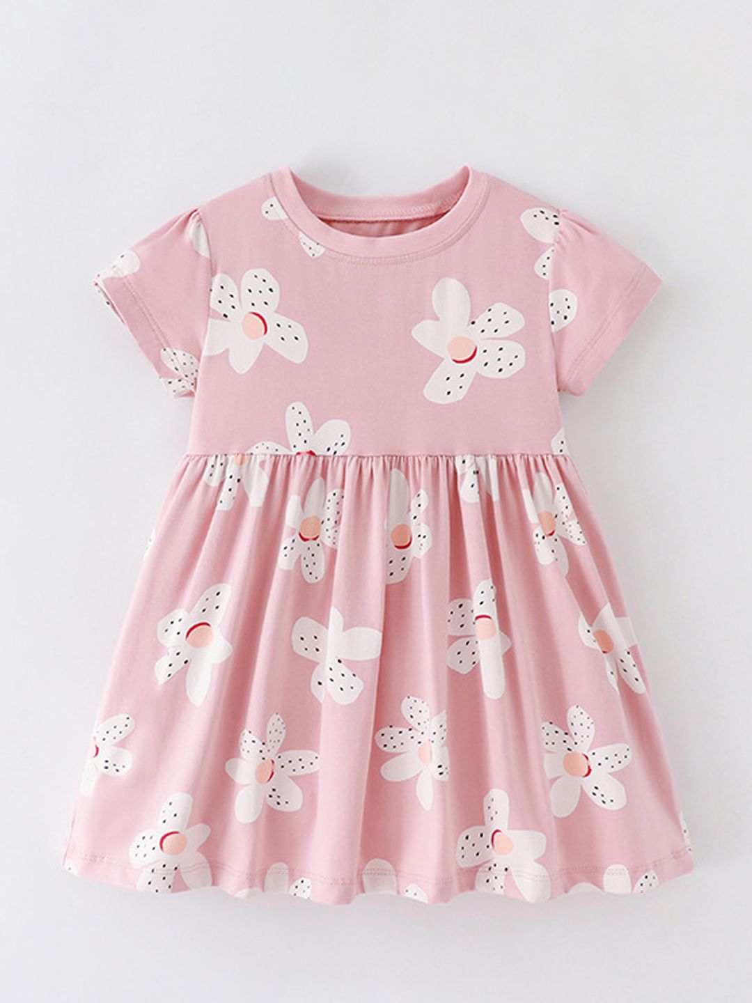 Xsole Girls Floral Print A-Line Dress-picture-14