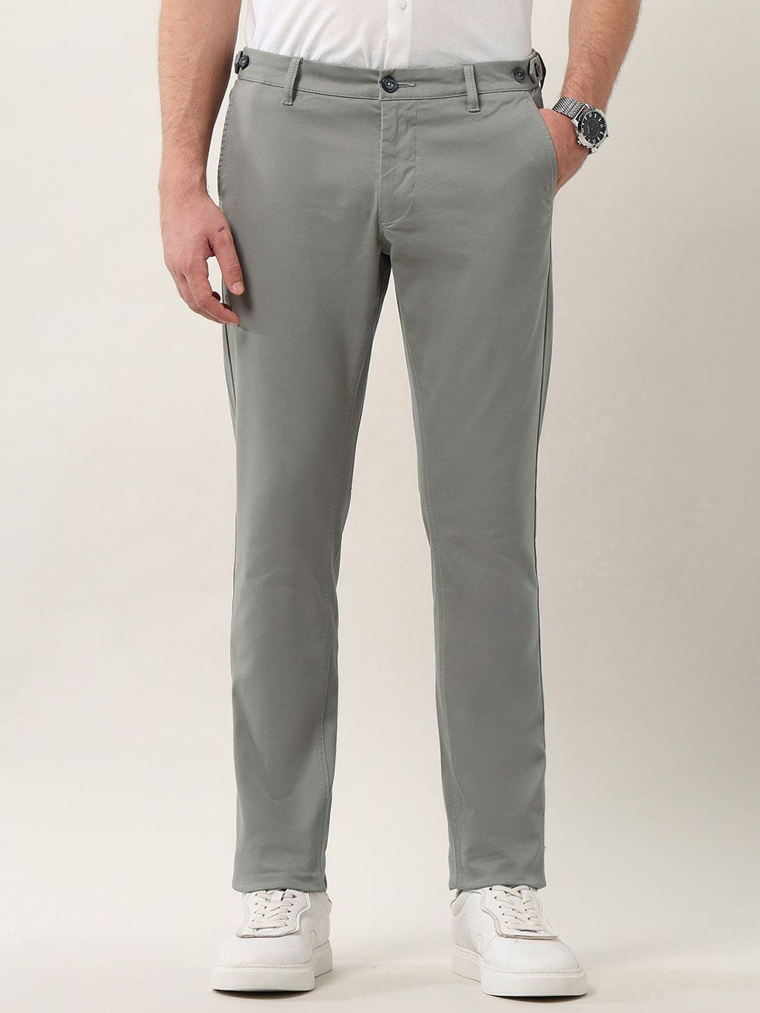 Arrow Sport Men Slim Fit Chinos Trousers-picture-34