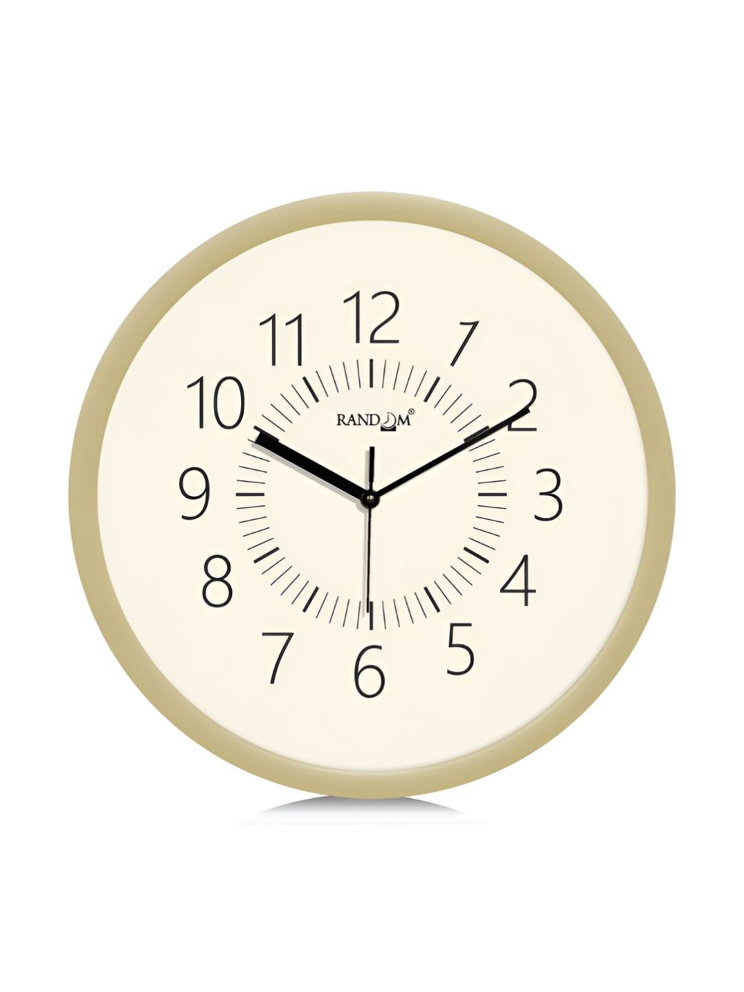 RANDOM Cream-Coloured & Black Printed Traditional Wall Clock-picture-48