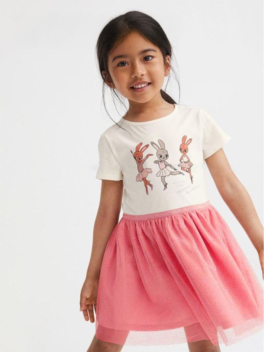 Xsole Girls Graphic Printed Gathered or Pleated Fit & Flare Dress-picture-25