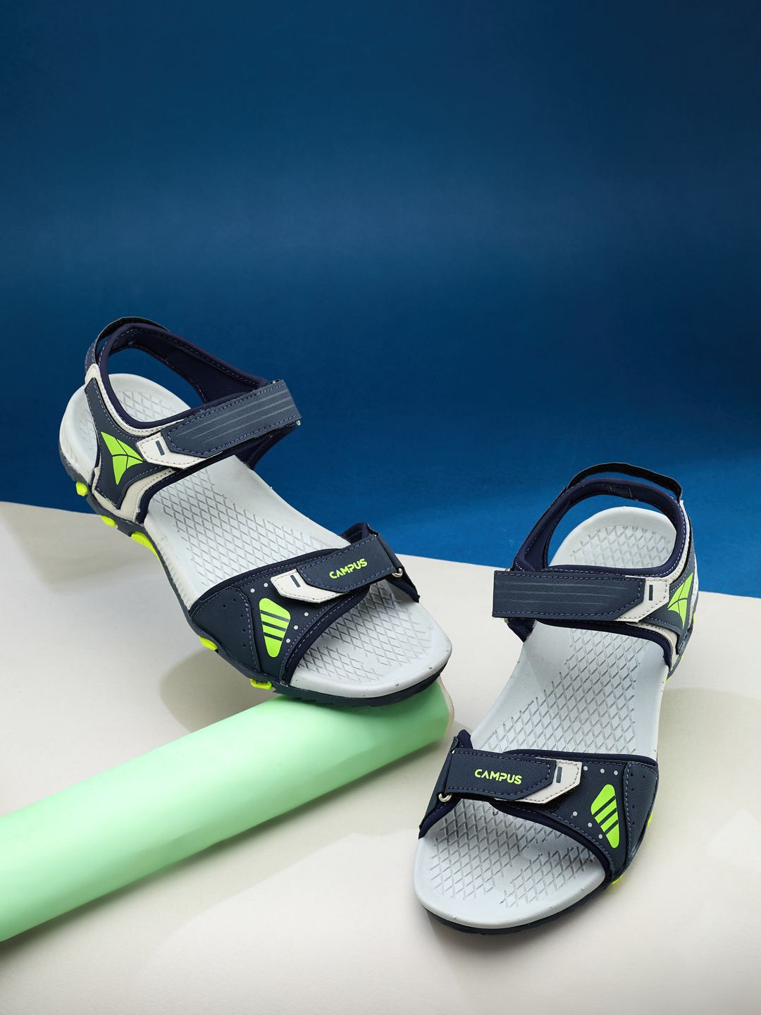 Campus Men Open Toe Velcro Comfort Sandals-image-22