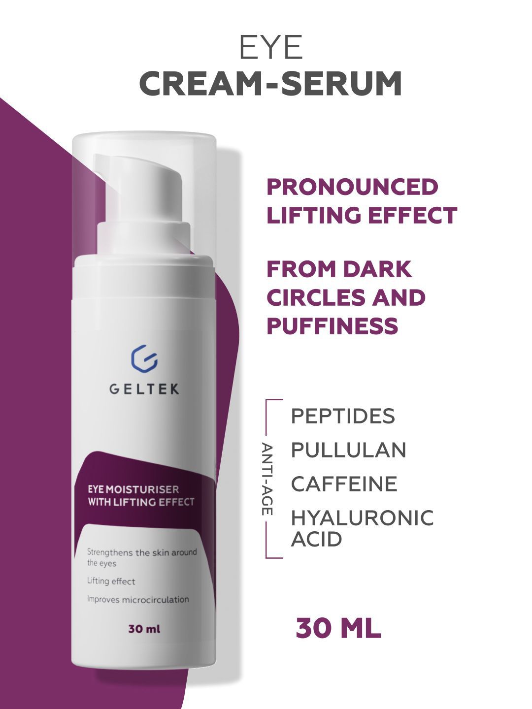GELTEK Eye Moisturiser With Lifting Effect - 30 ml-picture-44