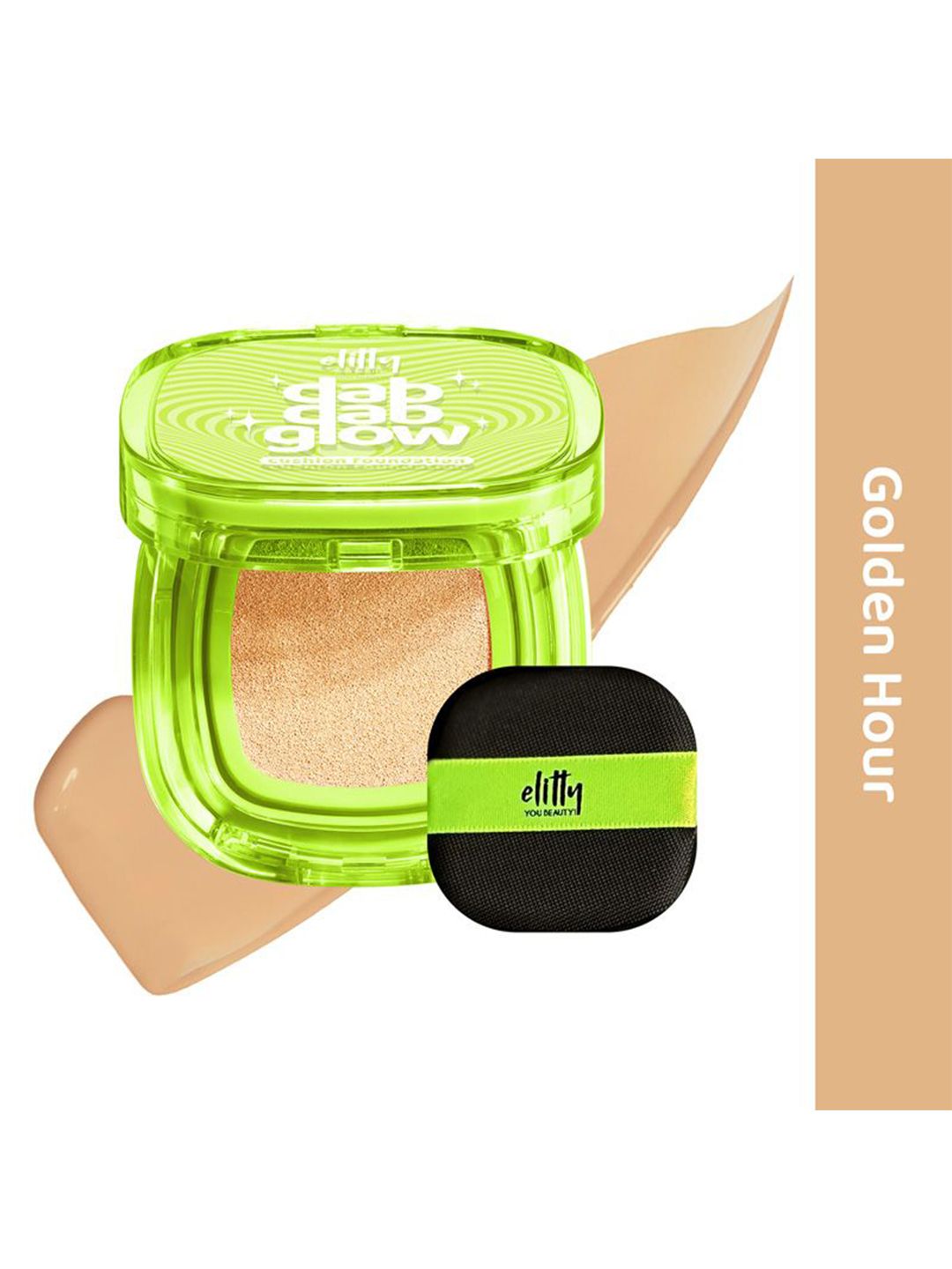 Elitty Cushion Foundation With Dewy & Glowing Finish- 13 g- Golden Hour-picture-10