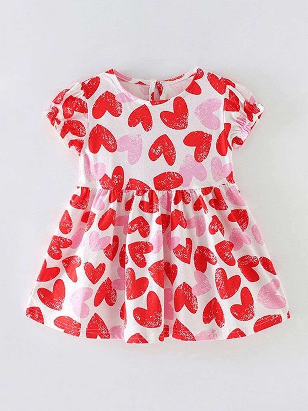 Xsole Girls Conversational Print Round Neck Fit & Flare Dress-picture-57