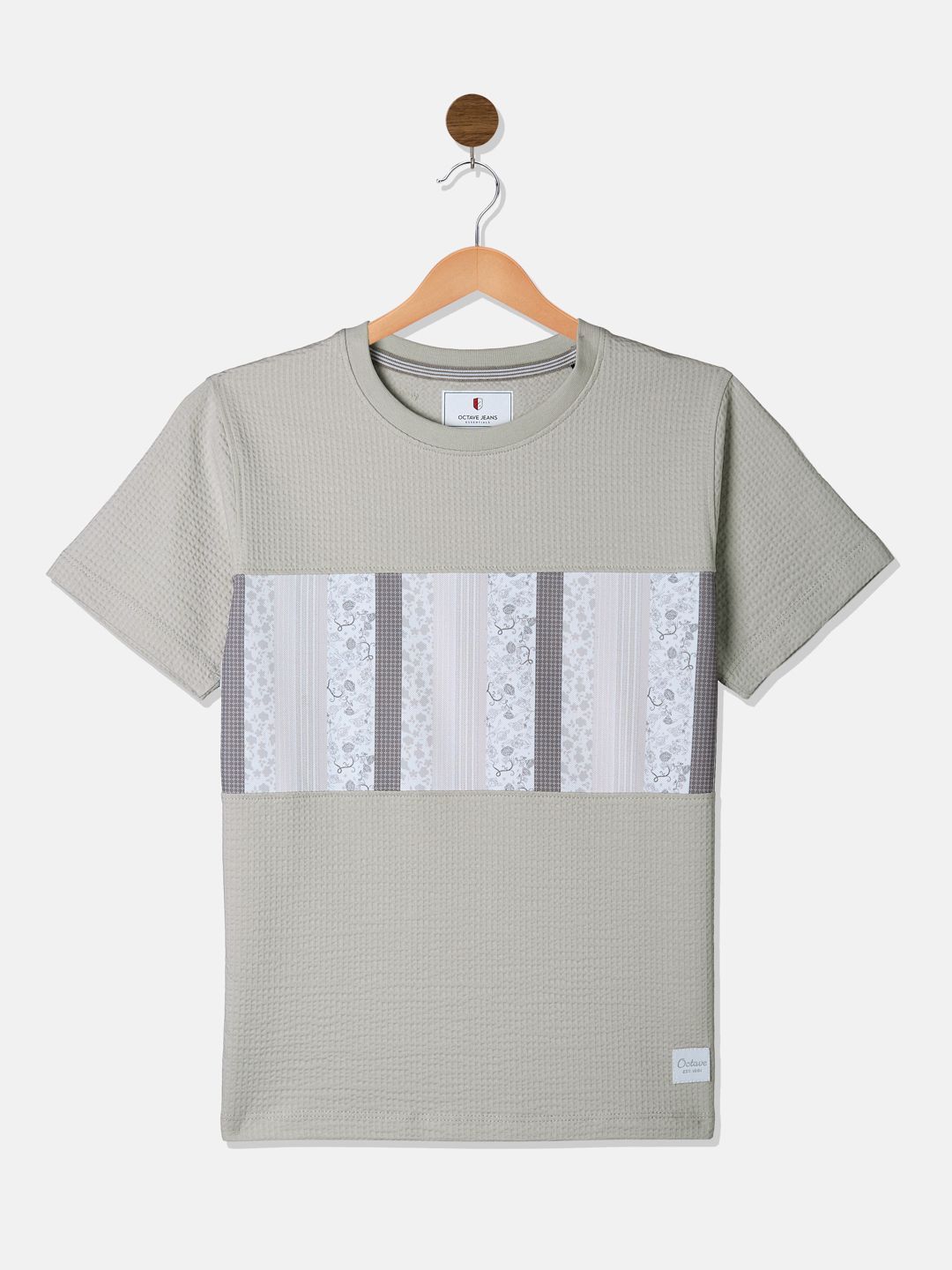 Octave Boys Floral Printed Round Neck Cotton T-shirt-picture-10