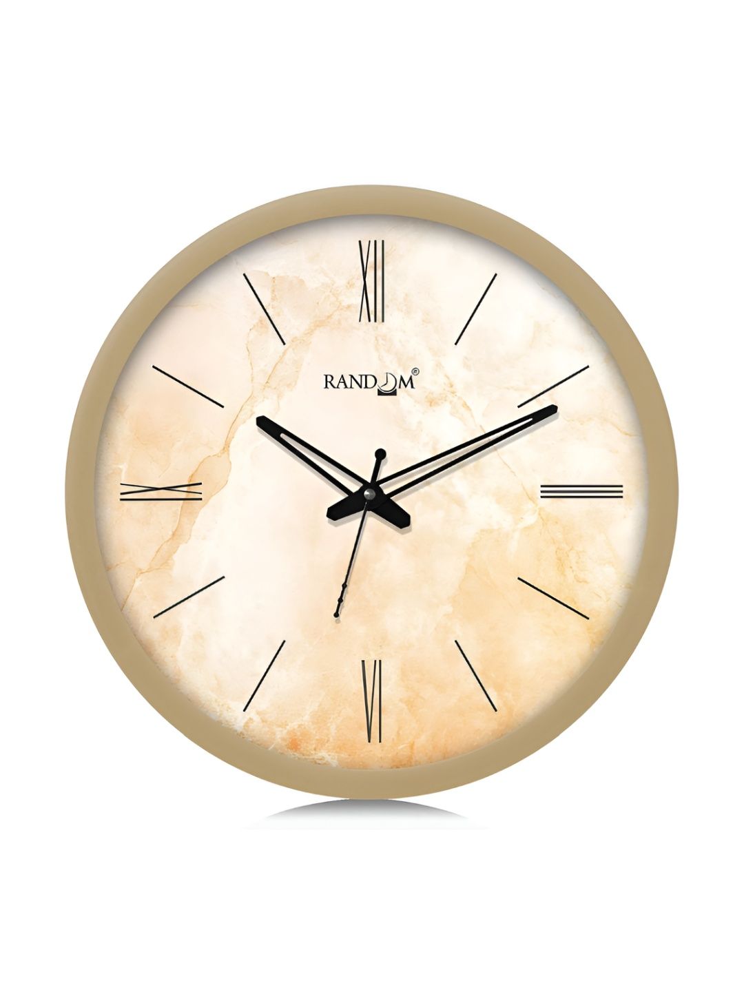RANDOM White & Beige Printed Traditional Wall Clock-image-7