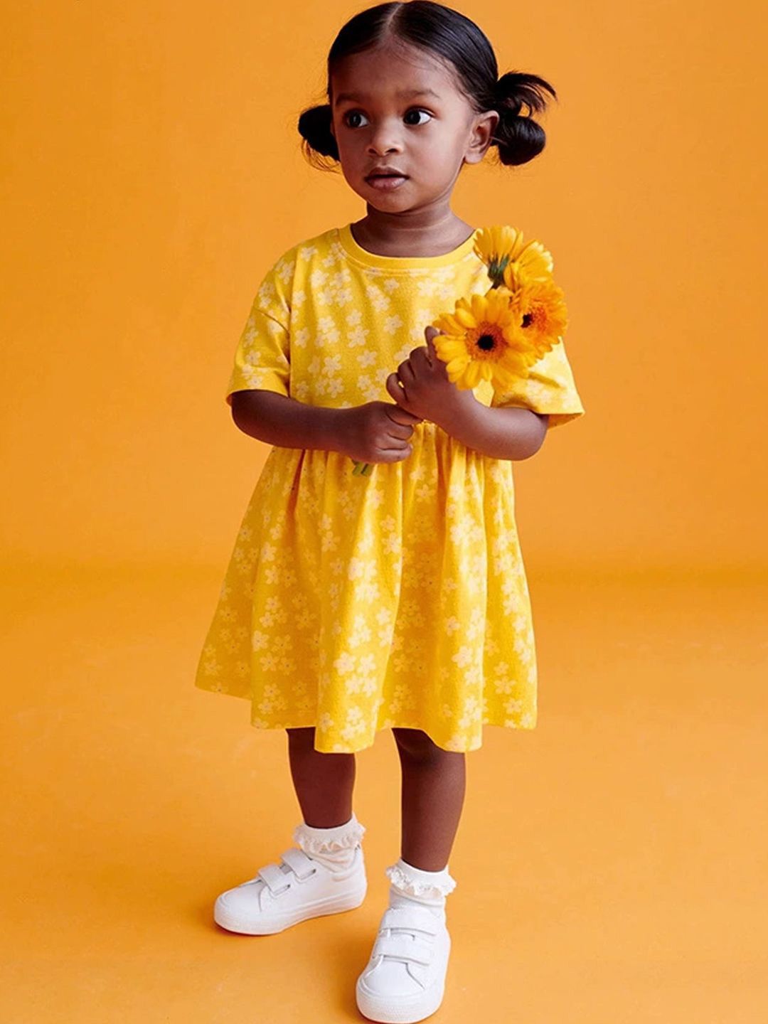 Xsole Girls Floral Print Fit & Flare Dress-picture-12