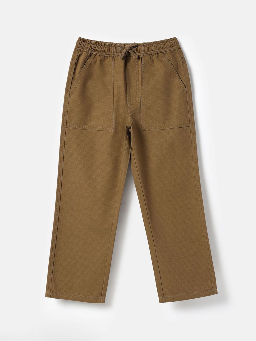 United Colors of Benetton Boys Regular Fit Mid-Rise Pure Cotton Regular Trousers-picture-10