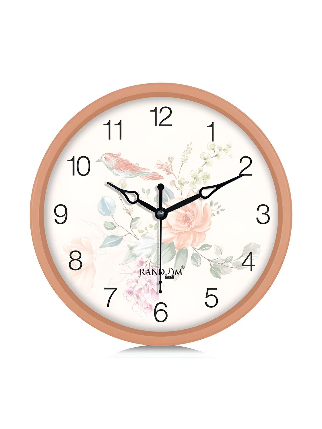 RANDOM Orange & White Printed Traditional Wall Clock-picture-10