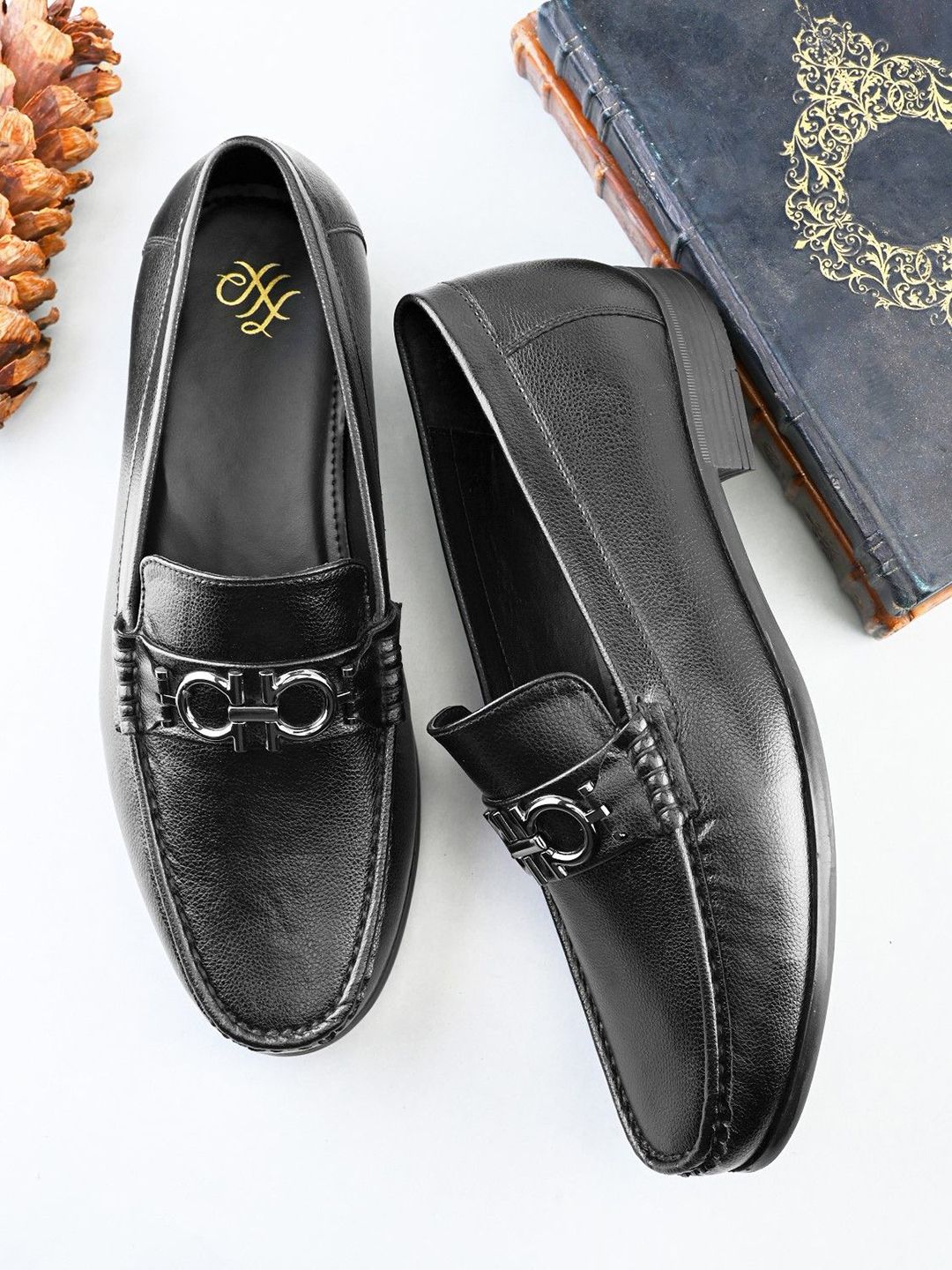 House of Pataudi Men Formal Slip-On Moccasins Loafers-picture-21