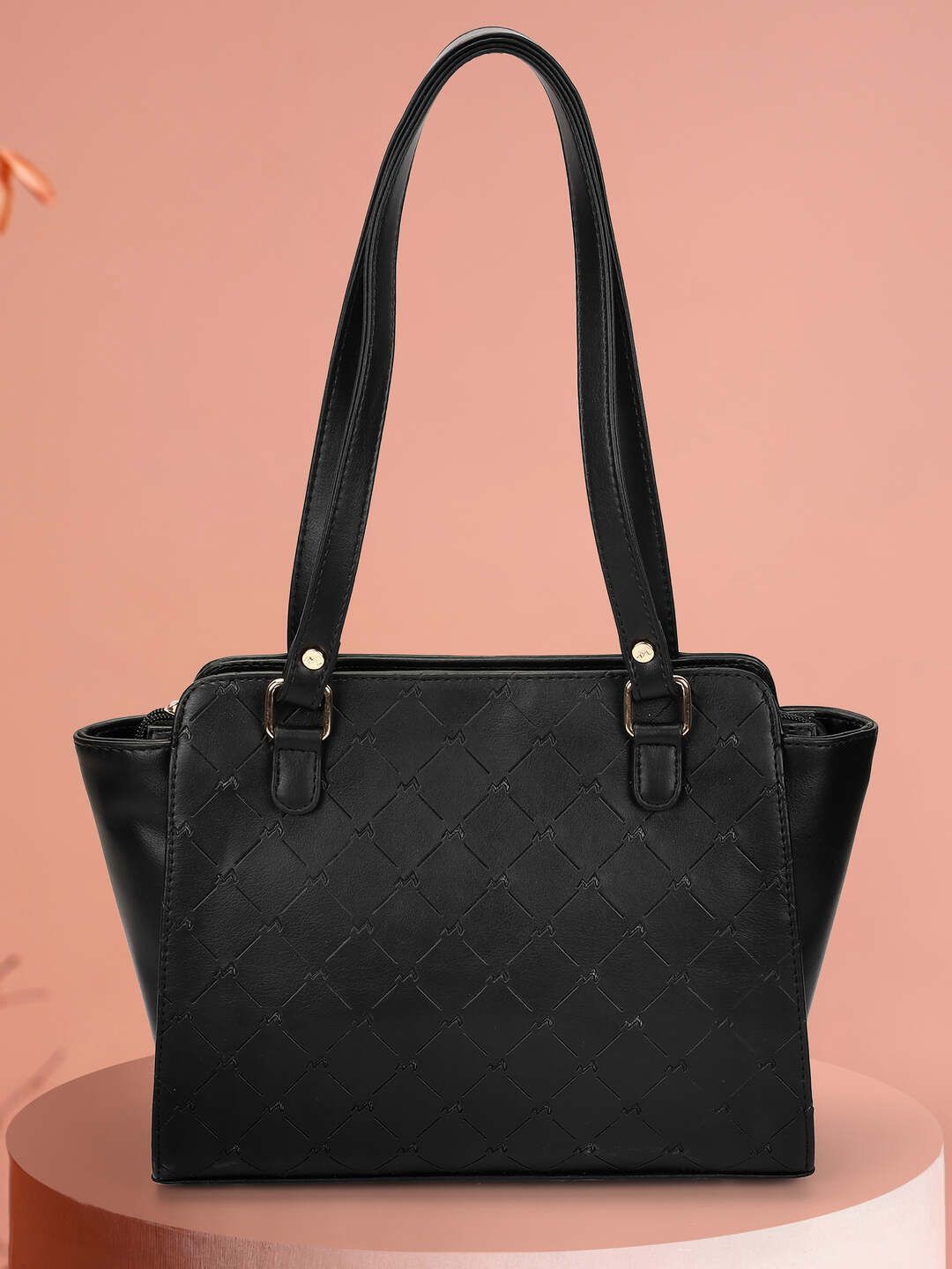 Metro Textured Structured Shoulder Bag-picture-51