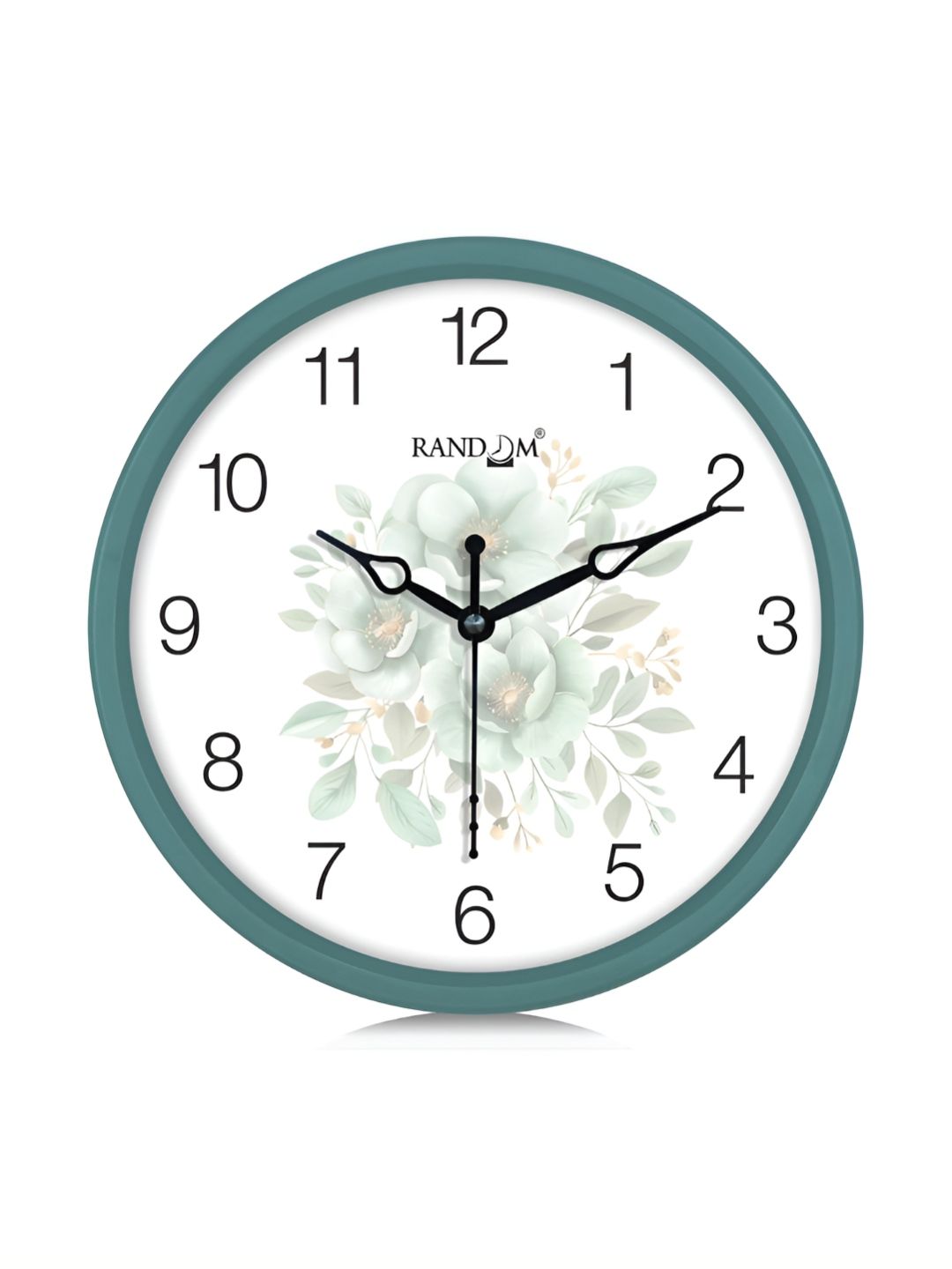RANDOM White & Green Printed Traditional Wall Clock-picture-40