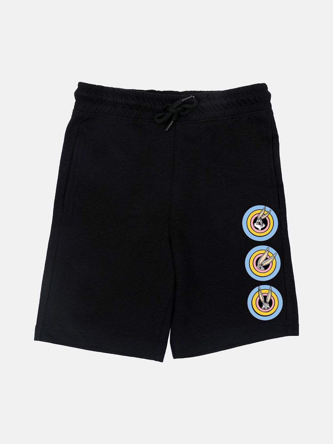 YK Warner Bros Boys Printed Regular Fit Mid-Rise Cotton Shorts-picture-18