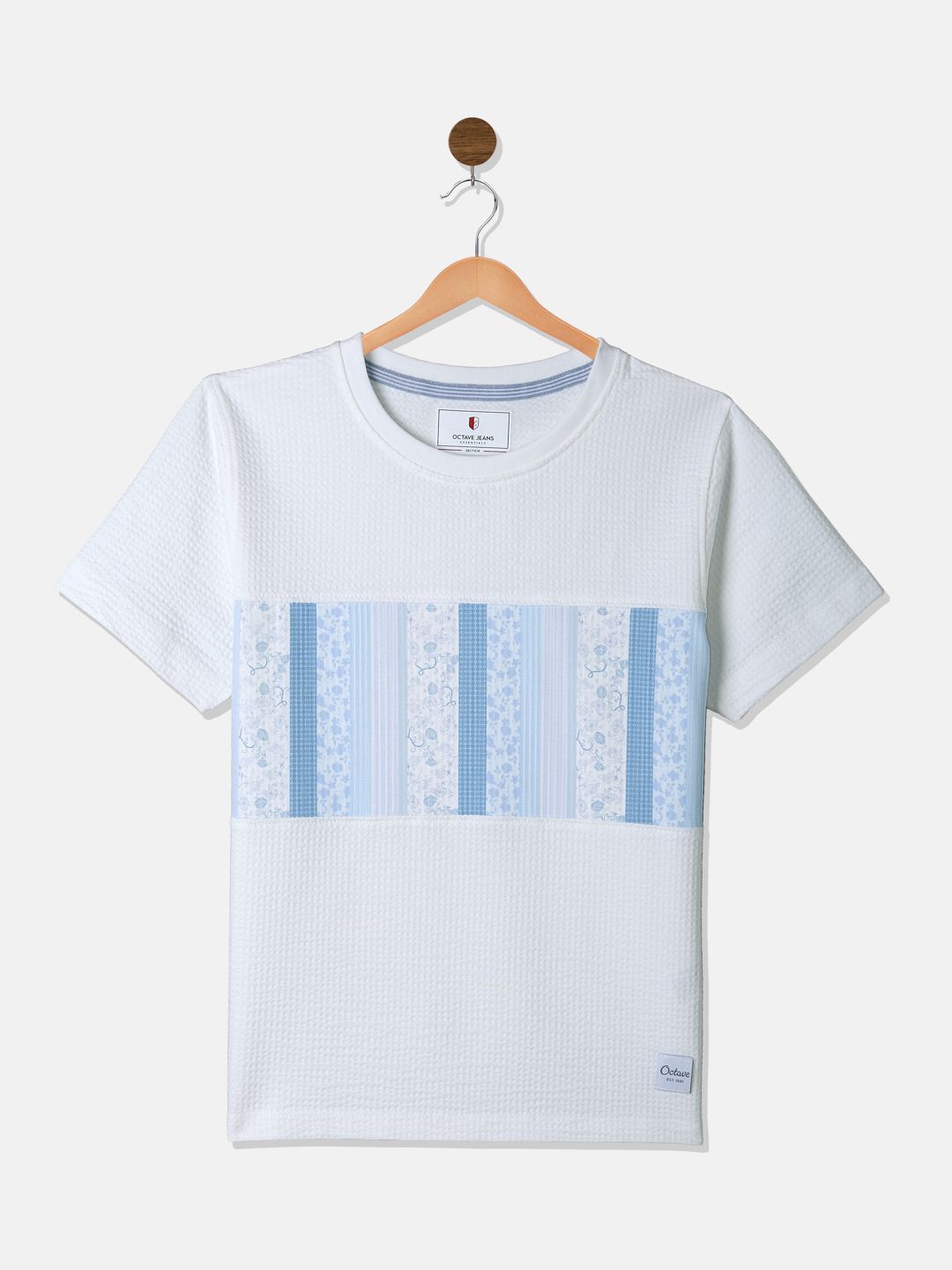 Octave Boys Floral Printed Round Neck Cotton T-shirt-picture-11