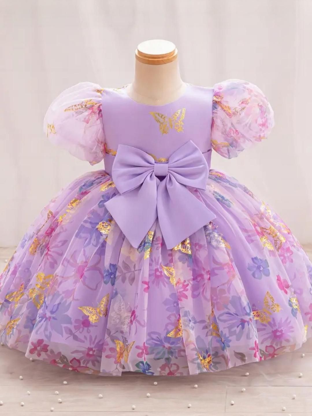 STYLE CONNECT Girls Purple Dresses-image-3