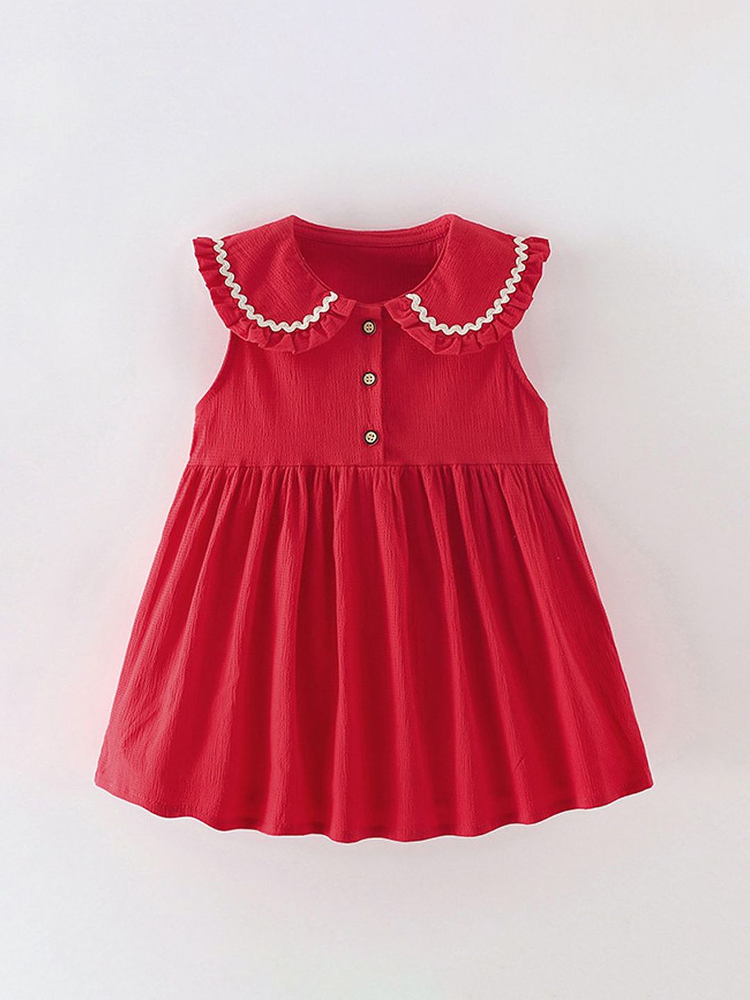 Xsole Girls Peter Pan Collar Fit & Flare Dress-picture-16