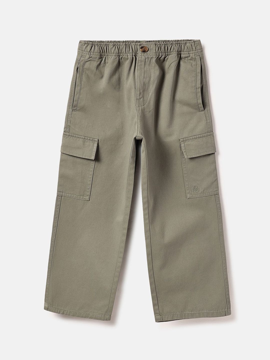 United Colors of Benetton Boys Pure Cotton Loose Fit Trousers-picture-30